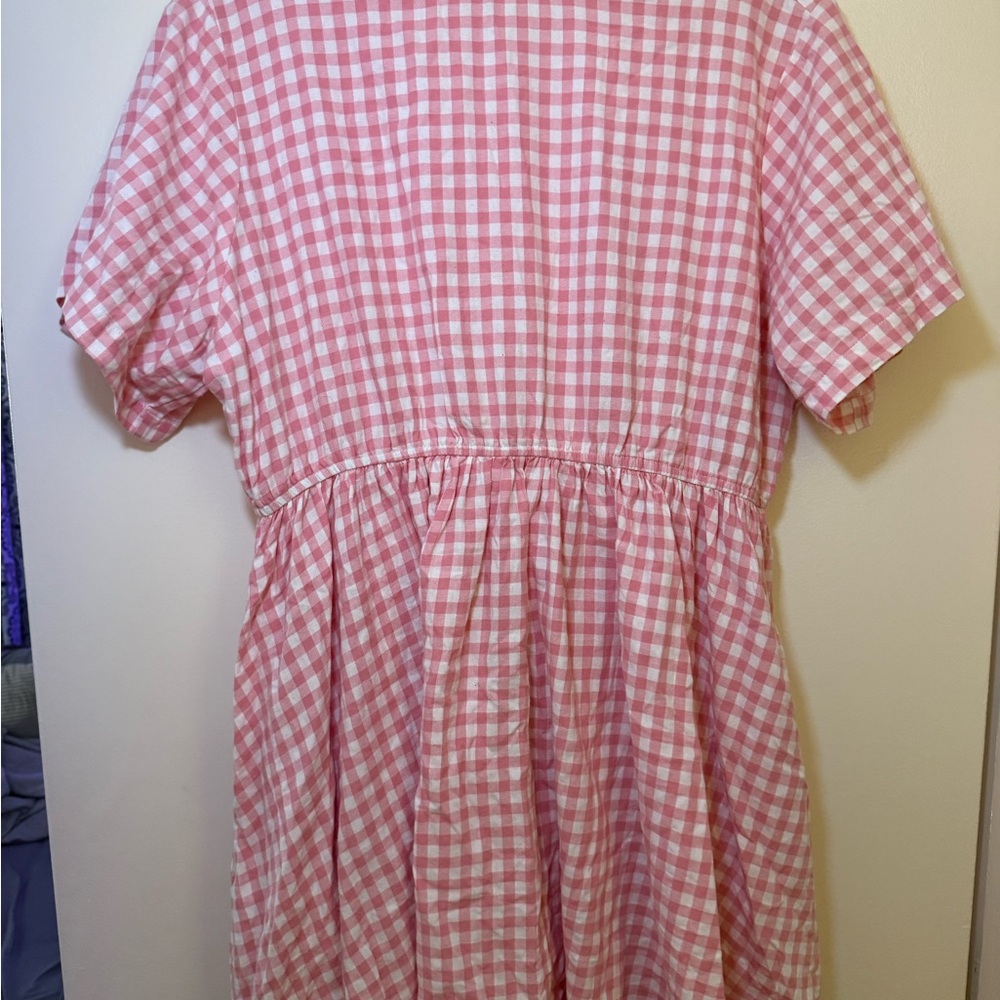 Pink Gingham Women's Dress